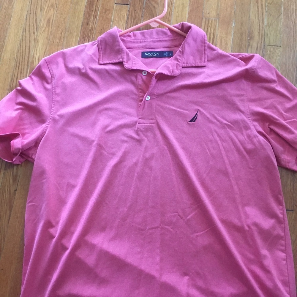 Nautica Pinkish Orange Lightweight Nice Polo